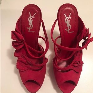 Yves Saint Laurent red heels